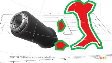 WEH® TK4i CNG Fueling nozzle for the Italian Market