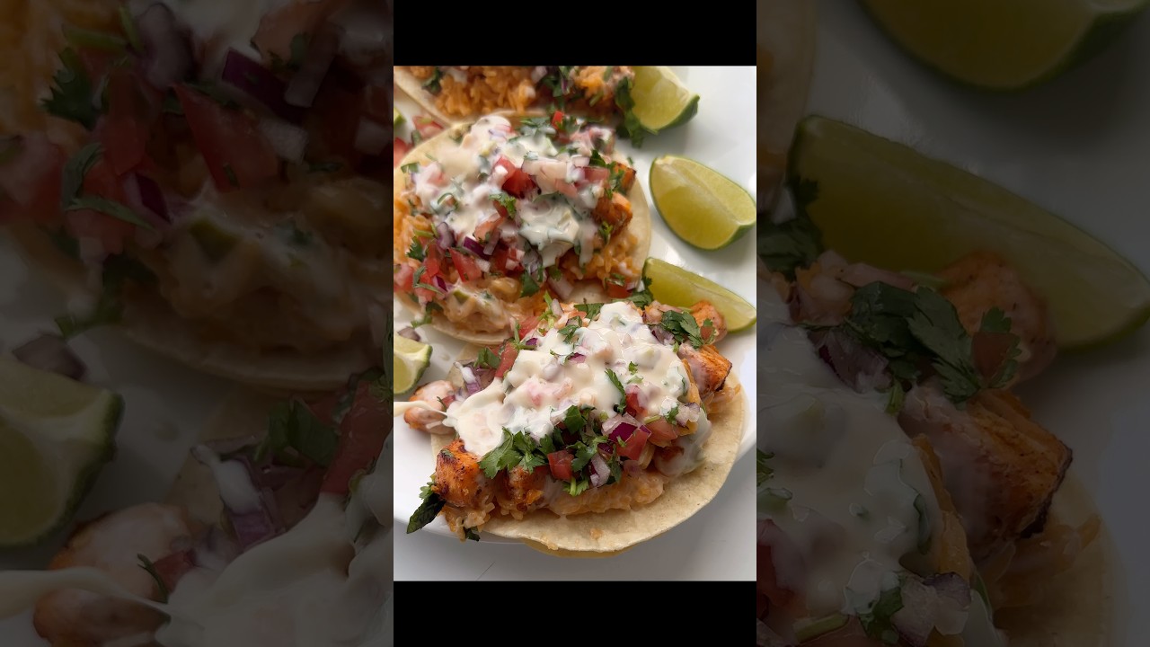 Salmon, Cheese & Rice Tacos?! A Disrespectfully Good Fusion 레시피 숏폼 썸네일