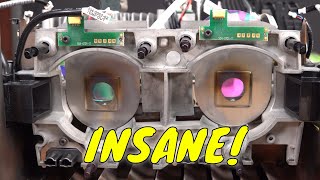 EEVblog 1546  INSANE $30k 4K Panoramic DLP Projector TEARDOWN