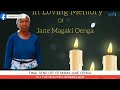 JANE MAGAKI OENGA SEND OFF JANE MAGAKI OENGA SEND OFF