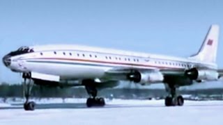 : Aeroflot Tupolev Tu-114 Rossiya Promo Film - 1959