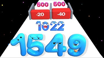 Number Master : Merge Run 3D + Level Up Numbers  ( Max Level, Mobile games )