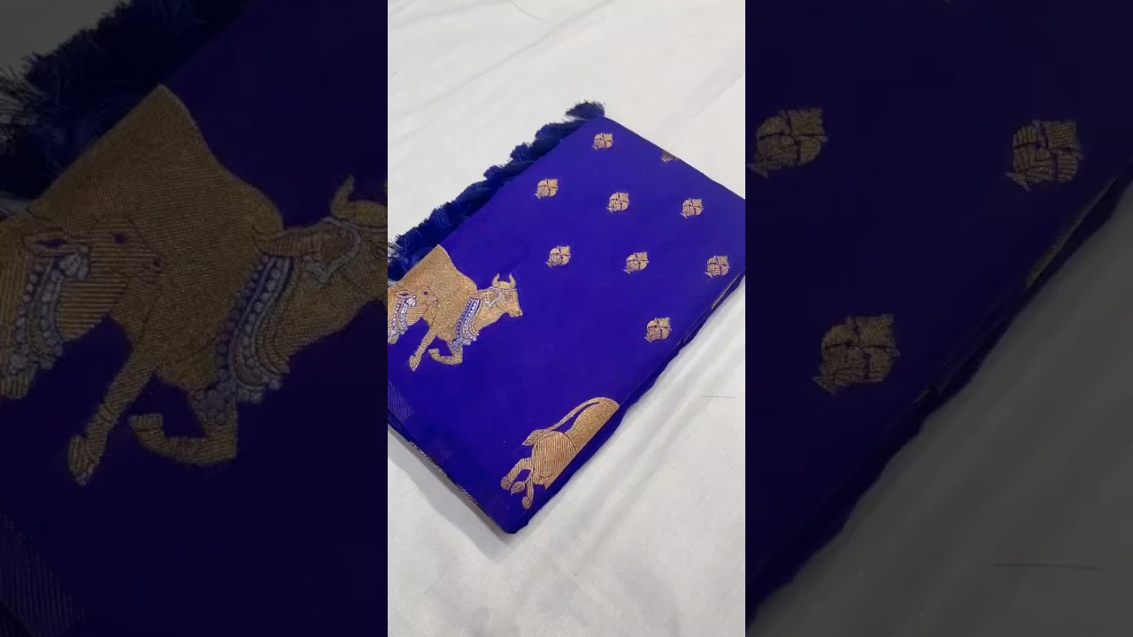 Moonga Silk Nandi Border Banarasi Saree
