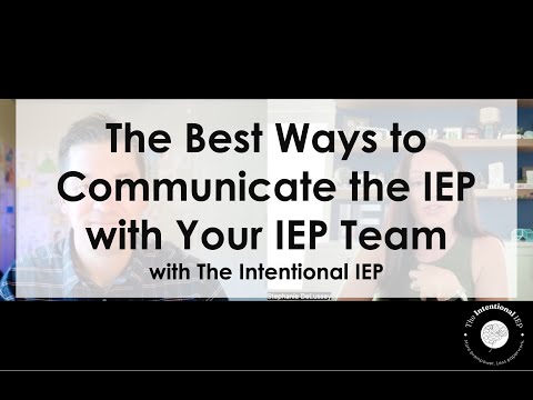 IEP Communication Strategies