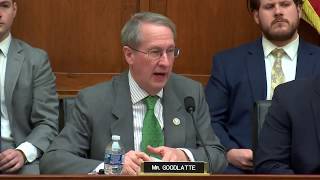 Goodlatte Opening Statement on Class Action Lawsuits Against Intermediate Care Facilities