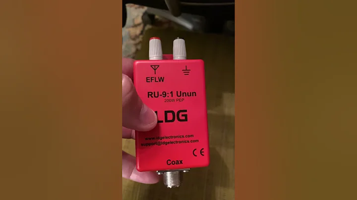 DIY: Amateur (ham) Radio Antenna: Random Wire and LDG 9:1 Unun, Ideal for QRP