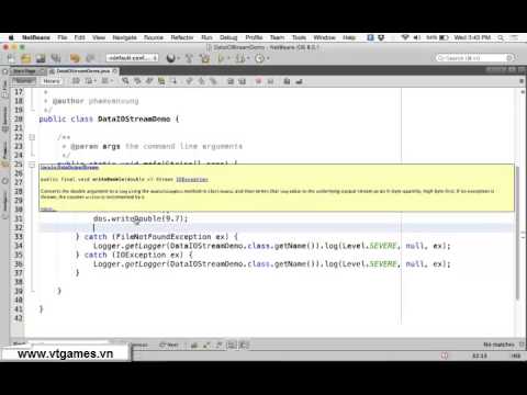Java Data Input Output Stream Demo - YouTube image.
