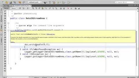 Java Data Input Output Stream Demo