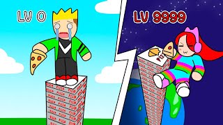 พี่เอกพี่ฝนแข่งต่อบล็อคพิซซ่า - Roblox Pizza Per Second 2 [vaha555]