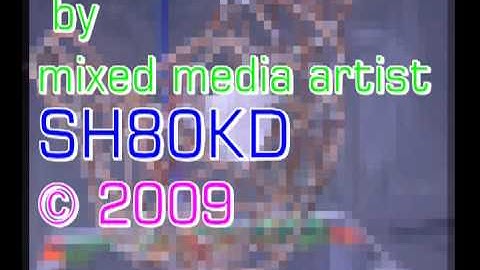 Primitive mixed media LED sculpture controlled by Picaxe 08m