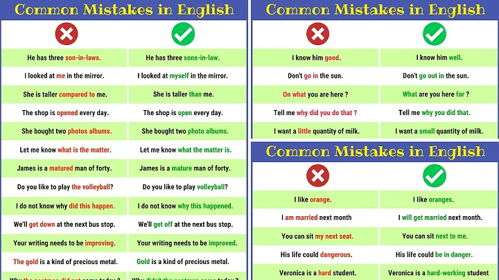 Grammatical Errors: 120 Common Grammar Mistakes in English And How to Avoid Them - DayDayNews