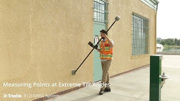 Trimble R12i - Medição em ângulos extremos