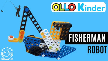 Gone Fishing Robot - Robot Motion with OLLO Kinder (STEAMCUP) Robotics Kit