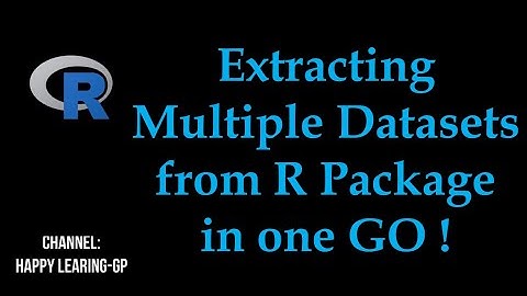 Extract Multiple Datasets From R Package With Just One Click!