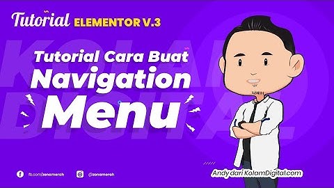 Tutorial Cara Membuat Navigation Menu Dengan Elementor