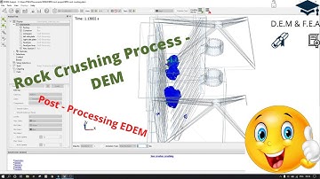 Jaw crusher – Rock crushing process using EDEM Importing CAD file– Part 6 #DEM #Rock #Modelling
