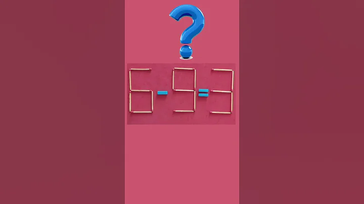 move 1 matchstick to fix the equation |Matchstick puzzle 6-9=3 #puzzles #puzzle #riddle #matchstick