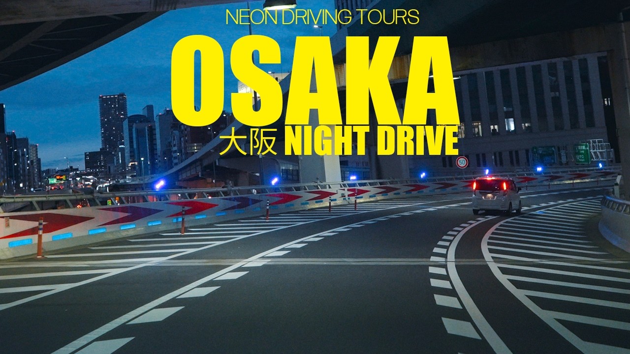 OSAKA Japan Winter Night Drive 4K HDR