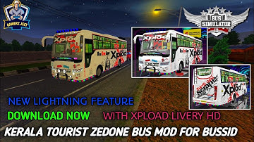 HOW TO Download XPLOD ZEDONE TOURIST BUS MOD For Bus Simulator Indonesia|BUSSID V3.4.3