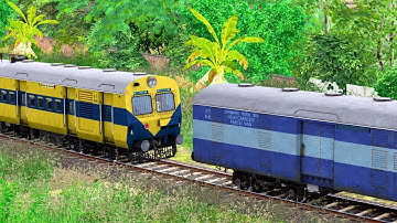 ICF Blue Parcel van Coupling ICF MEMU | BUMPY RAILROAD | Train Simulator | Railworks 3 | NTG GAMING