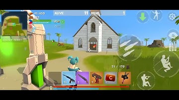 rocket royale:blimp event and UFO event epic battle royale with 2kills