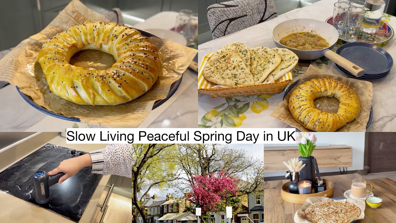 Spring Day in My UK Life 🌸 | Chai Paratha | Cleaning | Malai Kabab Dinner | Arabic Subtitles