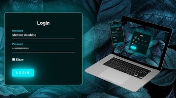 How to Create Login Form With Neon Button | Create Login Form using HTML and CSS