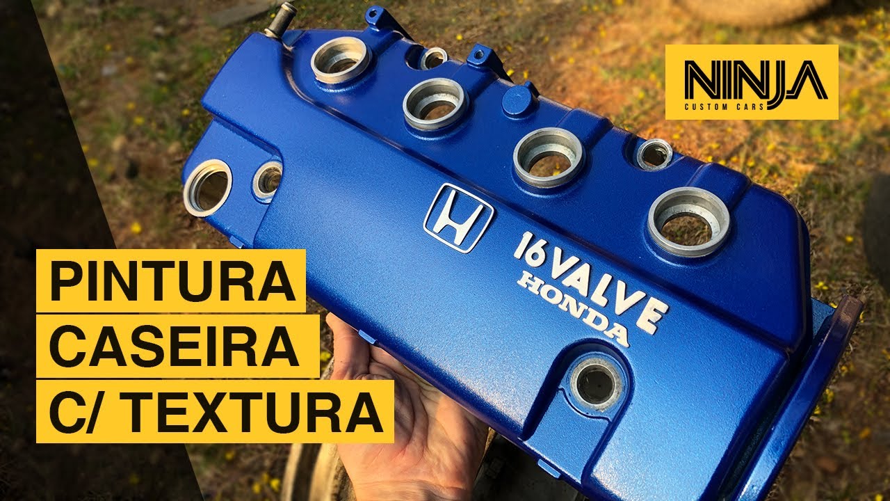 Faça em Casa! Pintura de Tampa de Válvulas c/ textura! AULA COMPLETA!