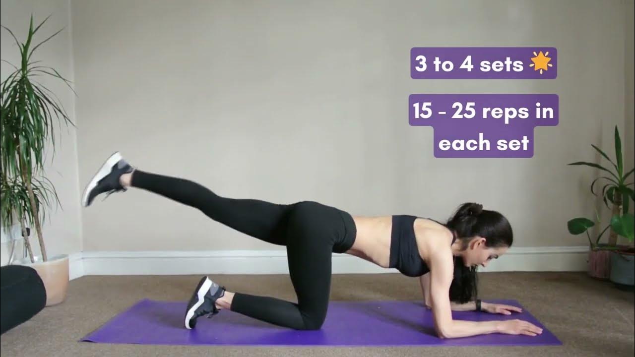 Rainbow taps glutes and hips exercise YouTube
