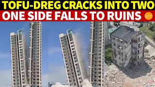 Download lagu Buildings Cracks Into Two, One Side Falls to Ruins; China’s Tofu-Dreg Buildings Survive Only 5 Years