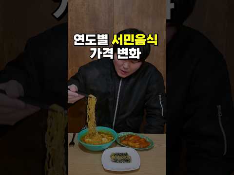 연도별 짜장면,라면,삼겹살,소주,<strong>공기밥</strong> 가격변화