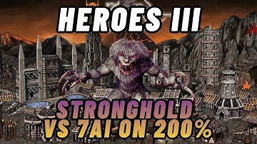 HEROES 3 For Fun WEDNESDAY - 1v7 on Impossible 200% Insanity! STRONGHOLD Edition :)
