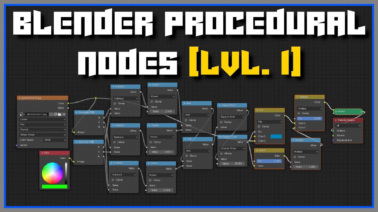 Blender Procedural Nodes [LEVEL 1 - FULL COURSE] - YouTube