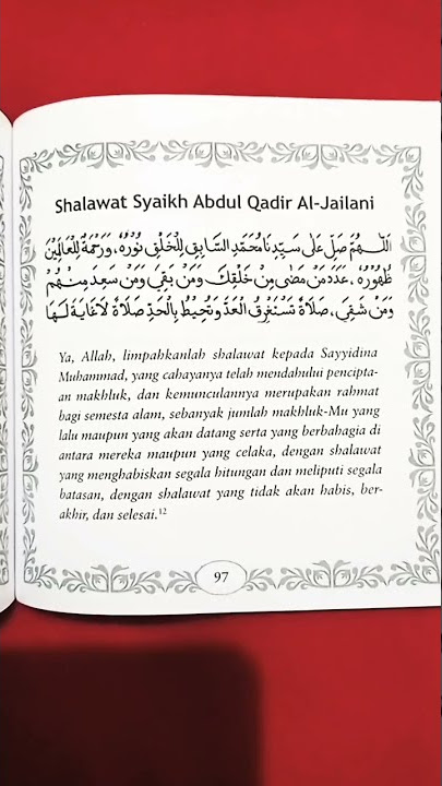 SHOLAWAT SYAIKH ABDUL QADIR AL JAILANI
