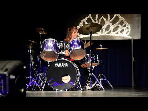 Miss Crookston contestant Emily Funk drum solo