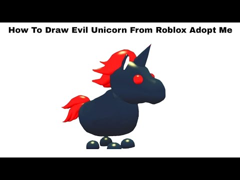 How To Draw Evil Unicorn From Roblox Adopt Me Step By Step Youtube - roblox adopt me evil unicorn drawing
