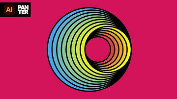 Colorful Op Art in Adobe Illustrator