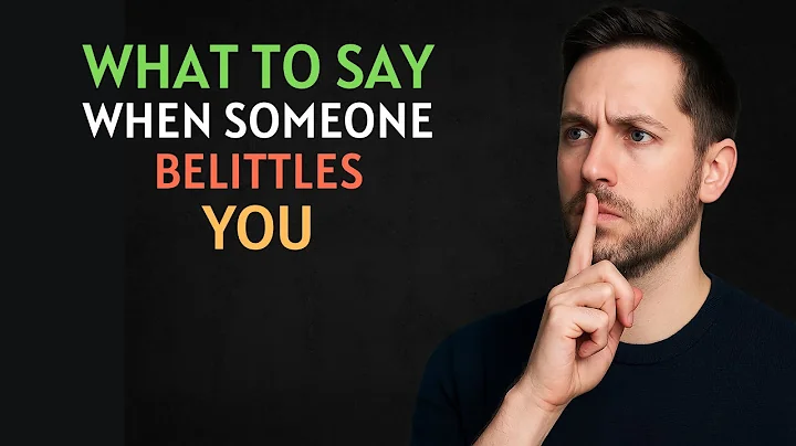 How to Respond When Someone Belittles You: Confidence Tips | Daily 1% Impact