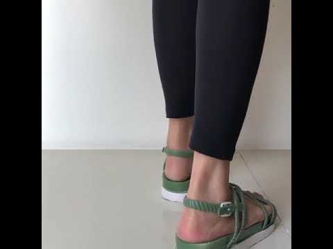 LP0048 SANDAL  TALI  WANITA KARET GREEN YouTube