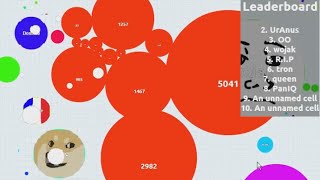 Agar.io - Playing with a Troll Name - 18.2k Score