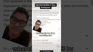 Hermes Bolide A Dos Backpack - Yay or Nay