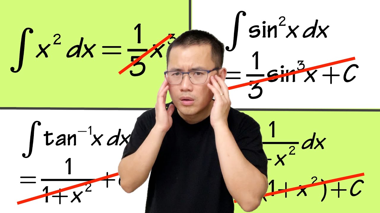 Com Man Integrals 4 horsemen of integral disaster! - YouTube