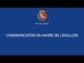 Intervention de Jean-Yves Cavallini, Maire de Levallois, en date du 1er mai 2020.