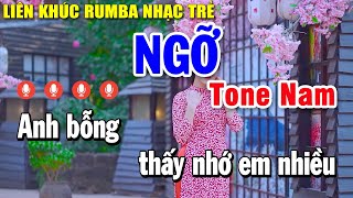 Karaoke Liên Khúc NGỠ Tone Nam Nhạc Sống - Album Rumba Nhạc Trẻ Đặc Biệt Hay Nhất 2024