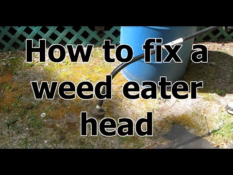 How to fix a weed eater head won't spin with melted HDPE plastic in ...
