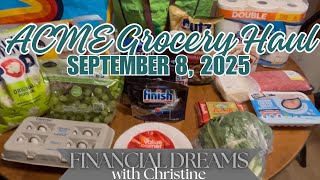 Acme Grocery Haul | Family of 2 on a Budget | September 2025 | How Much Did I Spend? Amazing Coupon!