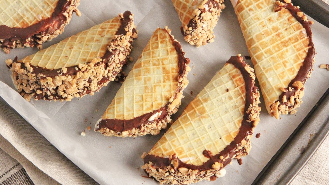 DIY Choco Tacos (Chocolate Waffle Ice Cream Tacos) | Ep. 1271 | Laura in the Kitchen