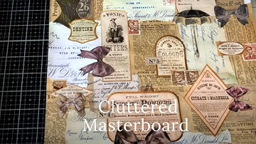 Cluttered Master Board with Book Ephemera