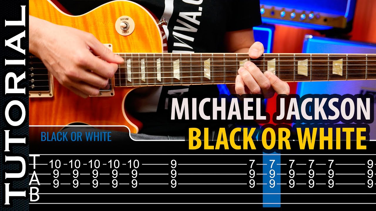 Cómo tocar Black Or White en guitarra Michael Jackson / Riff de Slash