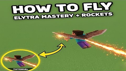 How to Fly/Use ELYTRA in Minecraft Pocket Edition Tutorial